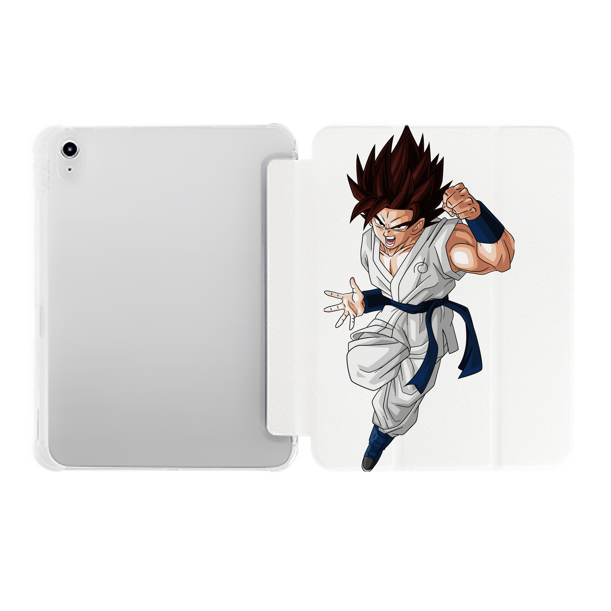 （画像用） ドラゴンボール 孫 悟飯（そんごはん）DRAGON BALL Son Gohan IPad ケース ペン収納付き 三つ折りスタンド PUレザー×シリコン 対応機種9.5/10.5/10.9インチ